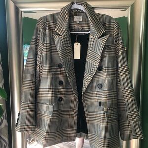 Plaid blazer Tweed blazer nwt